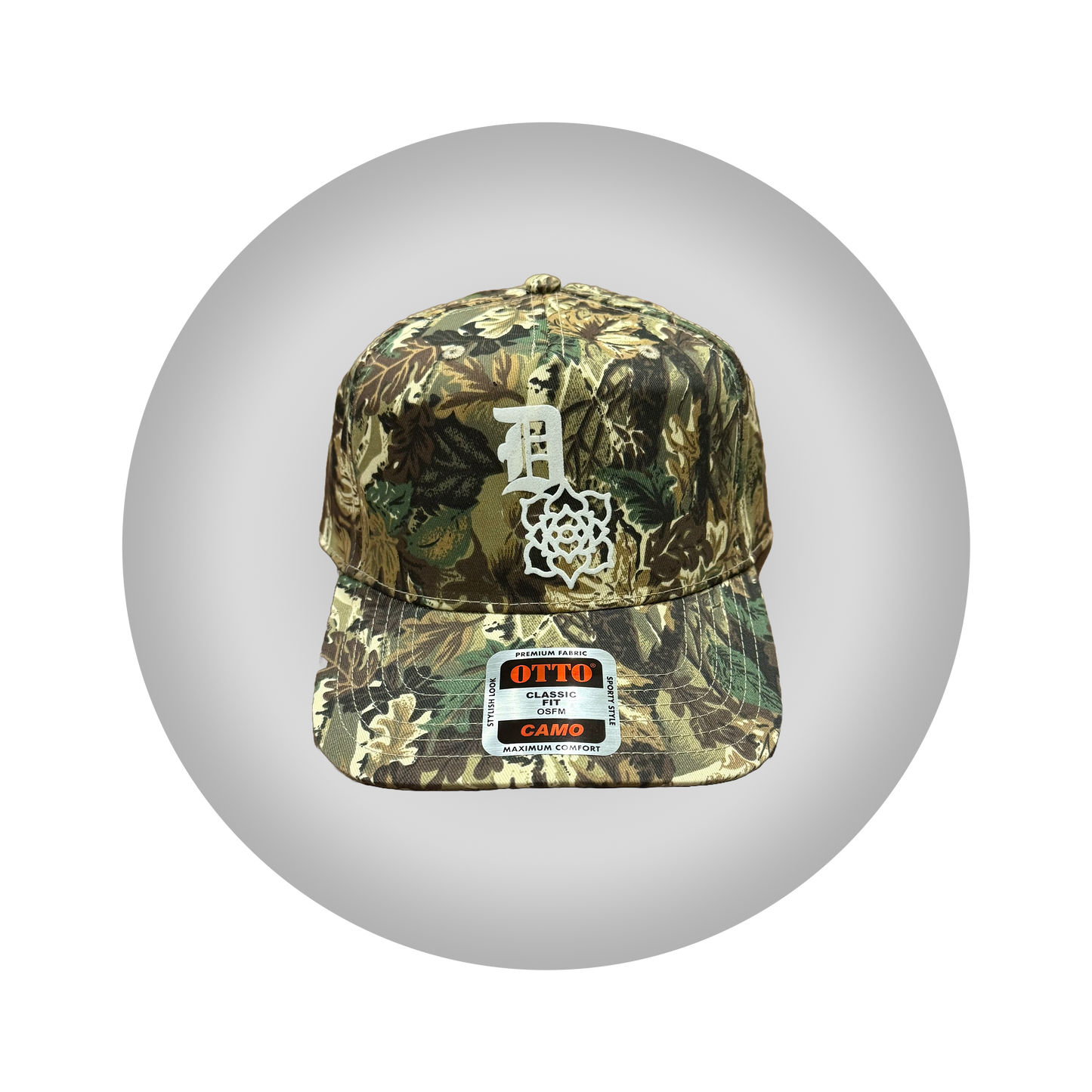 Camo Detroit Logo Hat