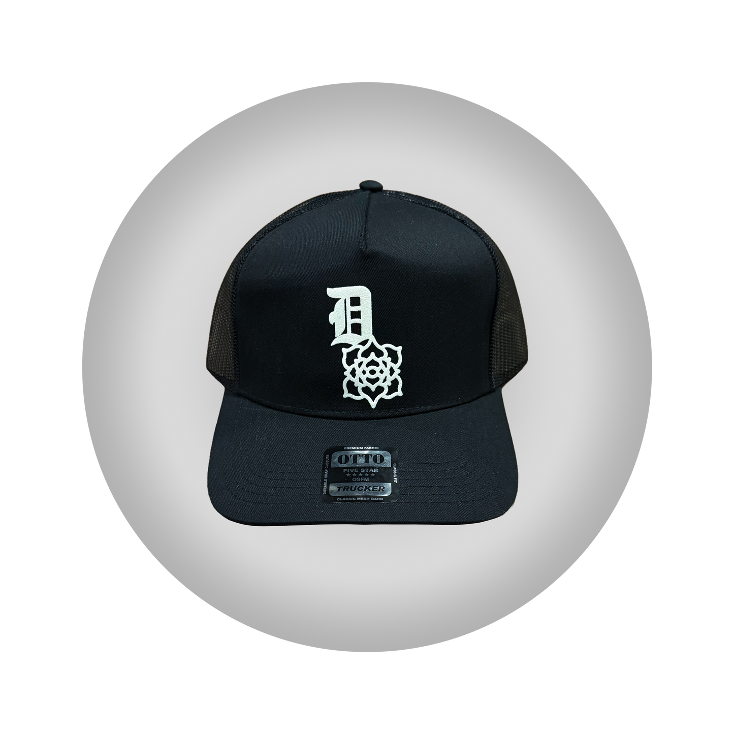 Black Detroit Logo Hat
