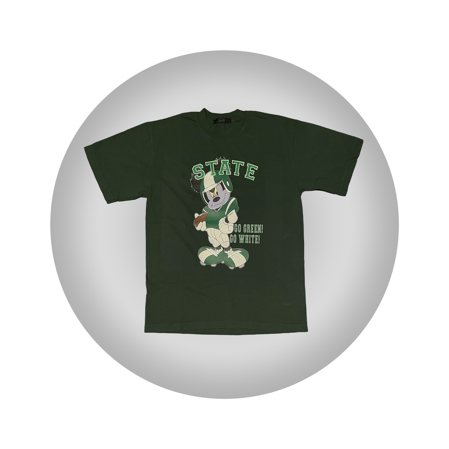 MSU MICKEY FOOTBALL TEE